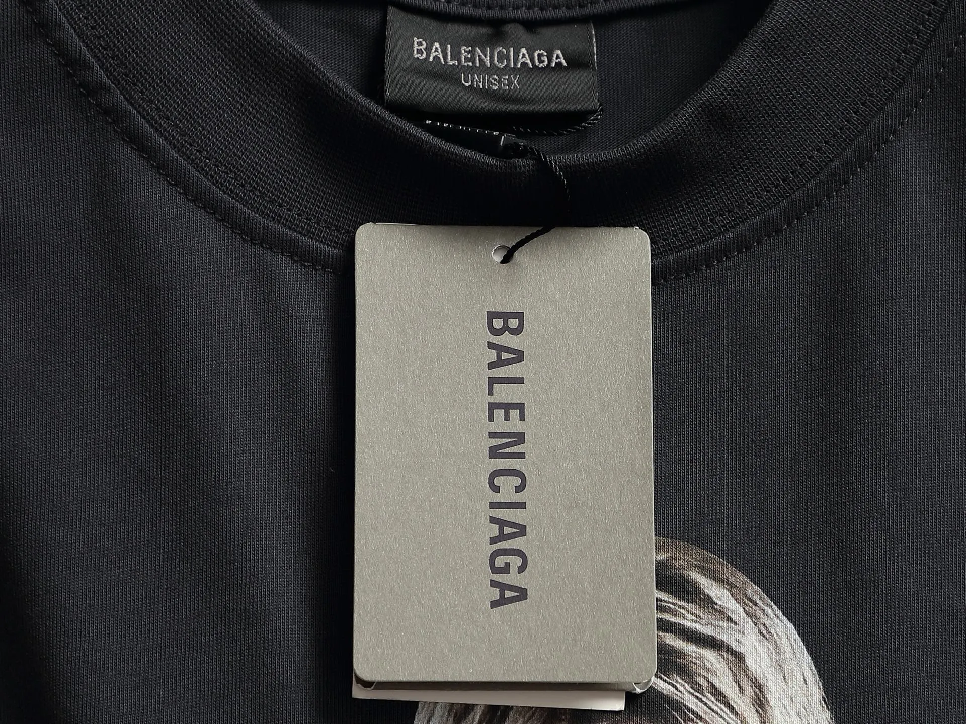 BALENCIAGA 2026 Logo ， Retro Same Style T 320 Versatile : Black Size：XS S M L